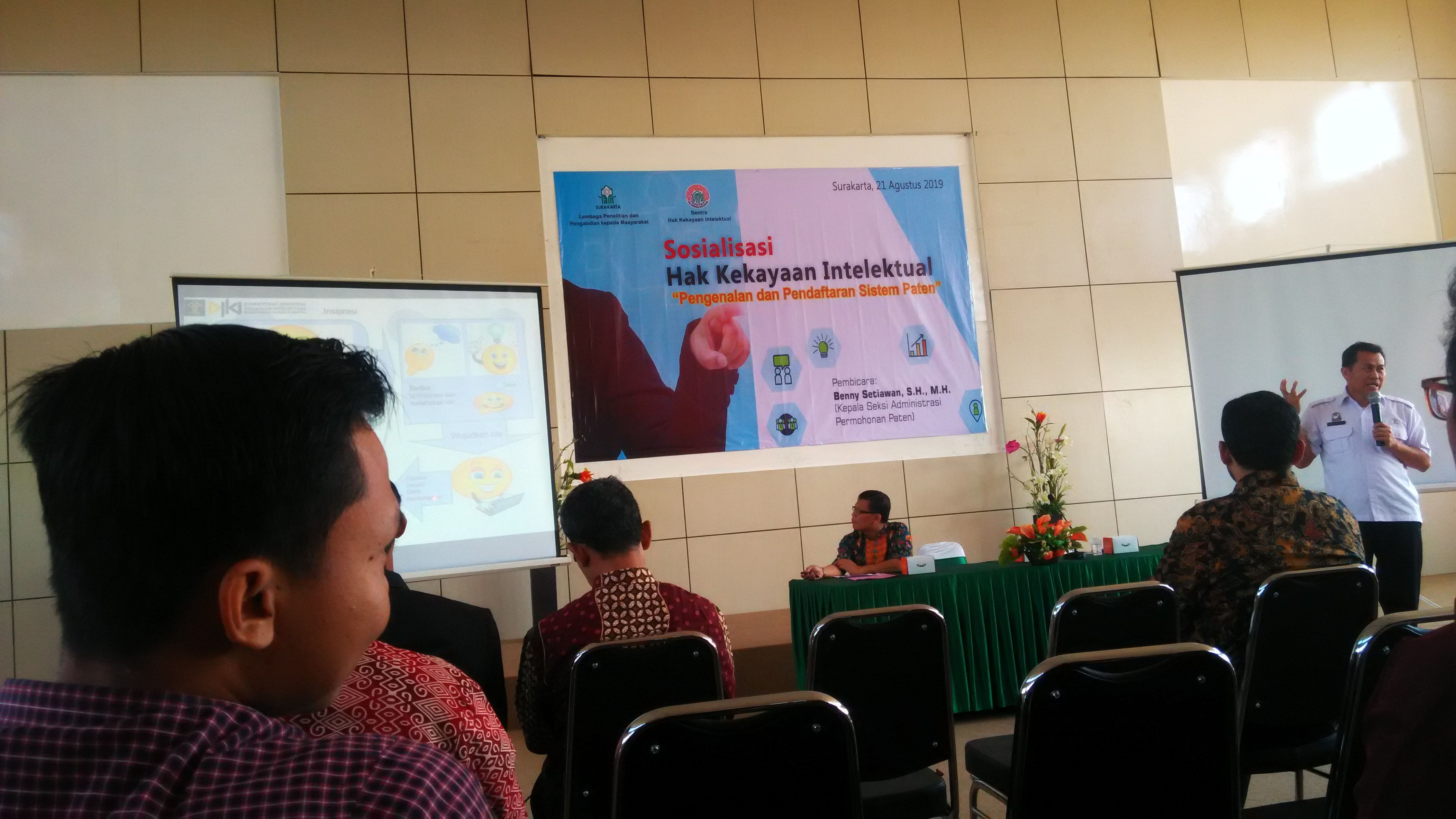 Sosialisasi Hak Kekayaan Intelektual oleh Dirjen Kekayaan